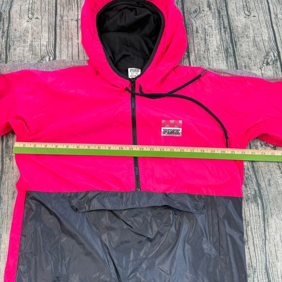 Victoria's Secret PINK Anorak Jacket M Hooded Windbreaker Coat 1/2 Zip - Picture 7 of 11